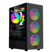 Gabinete Gamer C3Tech, Lateral em Vidro, USB 3.0, Preto - MT- G130BK Gabinete Gamer C3Tech, Lateral em Vidro, USB 3.0, Preto - MT- G130BK