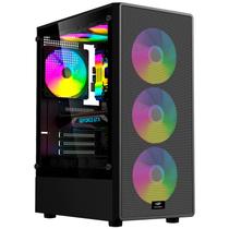 Gabinete Gamer C3Tech MT-G130BK, Lateral em Vidro, Filtro Anti-poeira, USB 3.0, Micro ATX - Preto