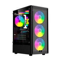 Gabinete Gamer C3Tech MT-G140BK - M-ATX - Até 8 Fans - Preto