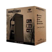 Gabinete Gamer C3tech MT-G220BK Sem Fonte Preto - MT-G220BK