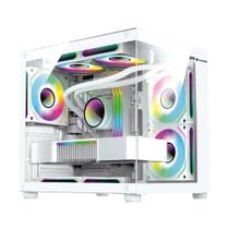 Gabinete Gamer Com 4 Fans Branco RGB GB1797 - Hayom Gabinete Gamer Com 4 Fans Branco RGB GB1797 - Hayom