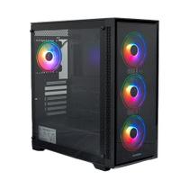 Gabinete Gamer Concórdia Monster 4 fans ARGB Fonte 500w 80 Plus Bronze