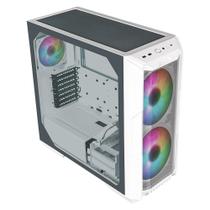 Gabinete Gamer Cooler Master HAF 500, Mid Tower, Com 2x Fans ARGB, 01 Fan Traseira ARGB, Lateral em Vidro Temperado, Branco - H500-WGNN-S00 Gabinete Gamer Cooler Master HAF 500, Mid Tower, Com 2x Fans ARGB, 01 Fan Traseira ARGB, Lateral em Vidro Temperado, Branco - H500-WGNN-S00