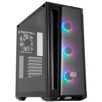 Gabinete Gamer Cooler Master Masterbox MB520 - Lateral em Vidro - com 3 Coolers ARGB - USB 3.2