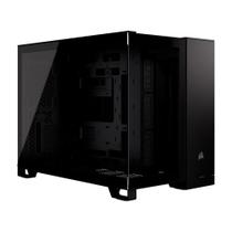 Gabinete Gamer Corsair 2500X, Mini-Tower, M-ATX, Frente e Lateral em Vidro Temperado, Sem FANs, Preto - CC-9011265-WW Gabinete Gamer Corsair 2500X, Mini-Tower, M-ATX, Frente e Lateral em Vidro Temperado, Sem FANs, Preto - CC-9011265-WW