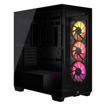 Gabinete Gamer Corsair 3500X ARGB Tempered Glass Mid-Tower, Preto - CC-9011278-WW