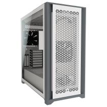 Gabinete Gamer Corsair 5000D Airflow, Mid-Tower, ATX, Lateral em Vidro Temperado, 2x FANs, Branco - CC-9011211-WW