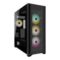 Gabinete Gamer Corsair 7000X, RGB, Full Tower, Lateral em Vidro Temperado, Sem FANs, Preto - CC-9011226-WW