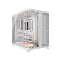 Gabinete Gamer Corsair AIR 5400, Mid-Tower, com 3 Fans LX-R iCUE LINK, Lateral em Vidro, Branco - CC-9011321-WW