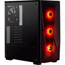 Gabinete Gamer Corsair Carbide Series SPEC-DELTA - RGB Mid Tower ATX 3 FANs Preto