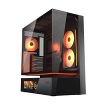 Gabinete Gamer Cougar Vision CFV235 Com 3 Fans ARGB Preto Gabinete Gamer Cougar Vision CFV235 Com 3 Fans ARGB Preto