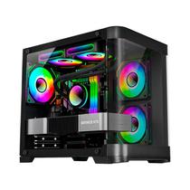 Gabinete Gamer Curvo Aquário Lateral Vidro Cg-01ag K-Mex