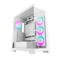 Gabinete Gamer DeepCool CG580 4F Mid Tower ATX Com 4 Fans ARGB Branco Gabinete Gamer DeepCool CG580 4F Mid Tower ATX Com 4 Fans ARGB Branco
