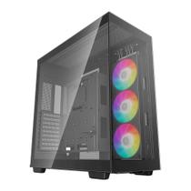 Gabinete Gamer Deepcool CH 780, Full Tower, E-ATX, Lateral e Frente em Vidro Temperado, Kit Cooler Fan ARGB, Preto - R-CH780-BKADE41-G-1