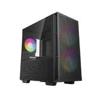 Gabinete Gamer DeepCool CH360, ARGB, Mid Tower, Vidro Temperado, Sem Fonte, Com 3 Fans, Preto