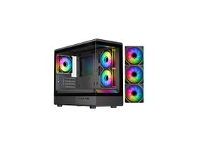 Gabinete Gamer DIYPC ARGB-M1-BK Micro ATX com Vidro Duplo e RGB Gabinete Gamer DIYPC ARGB-M1-BK Micro ATX com Vidro Duplo e RGB
