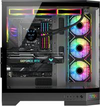 Gabinete Gamer DIYPC Vanguard-F1-BK Full Tower ATX com Ventoinhas RGB
