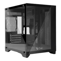 Gabinete Gamer Duex Aquário, Mid-Tower, Lateral e Frontal de Vidro, Preto, Sem Fan, DXJ270-2 Gabinete Gamer Duex Aquário, Mid-Tower, Lateral e Frontal de Vidro, Preto, Sem Fan, DXJ270-2