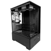 Gabinete Gamer Duex, Vidro Temperado, M-ATX e ITX, 3 Fans, Preto - DXJ250-2 BK Gabinete Gamer Duex, Vidro Temperado, M-ATX e ITX, 3 Fans, Preto - DXJ250-2 BK