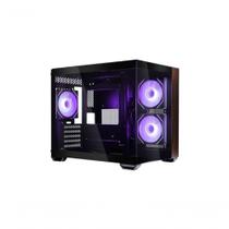 Gabinete Gamer Elite 481 Wood Mid Tower Vidro Temperado 3 Fans ARGB Preto Cooler Master