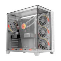 Gabinete Gamer Forcefield Max White Ghost - Gffmaxwg