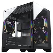 Gabinete Gamer Fortrek Clarity Mid Tower Matx Preto Sem Fans
