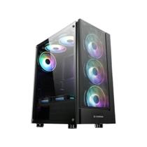 Gabinete Gamer Fortrek Cruiser Mid Tower RGB Preto