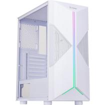 Gabinete Gamer Fortrek Holt Mid Tower RGB Branco Gabinete Gamer Fortrek Holt Mid Tower RGB Branco