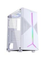 Gabinete Gamer Fortrek Holt Mid Tower RGB Branco