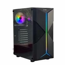 Gabinete Gamer Fortrek Holt, Mid Tower, RGB, Lateral em Acrílico - 70571