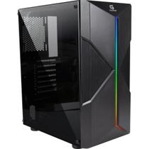 Gabinete Gamer Fortrek Rgb Mid Tower Holt Preto