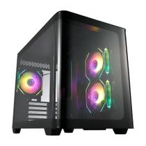 Gabinete Gamer FSP S380, Mid Tower, M-ATX, Lateral em Vidro Temperado, Preto - S380-BA Gabinete Gamer FSP S380, Mid Tower, M-ATX, Lateral em Vidro Temperado, Preto - S380-BA