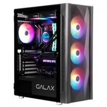 Gabinete Gamer Galax Revolution-06, Mid Tower, Vidro Temperado, ATX, Com 4 Fans, Preto, CGG6AGBA4B0-GLXG Gabinete Gamer Galax Revolution-06, Mid Tower, Vidro Temperado, ATX, Com 4 Fans, Preto, CGG6AGBA4B0-GLXG