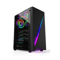 Gabinete Gamer Gamdias Argus E5 RGB Mid Tower ATX Vidro Temperado S/Fan S/Fonte - Preto