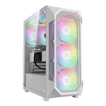 Gabinete Gamer Gamdias Aura GC1 Elite, Mid Tower, ARGB, ATX, Lateral em Vidro Temperado, Branco - AURA GC1 ELITE WH ARGB Gabinete Gamer Gamdias Aura GC1 Elite, Mid Tower, ARGB, ATX, Lateral em Vidro Temperado, Branco - AURA GC1 ELITE WH ARGB