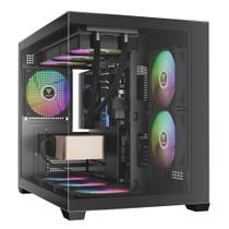 Gabinete Gamer Gamdias Aura GC10M ARGB V2 3 Fans S/Fonte Preto - GC10M Gabinete Gamer Gamdias Aura GC10M ARGB V2 3 Fans S/Fonte Preto - GC10M