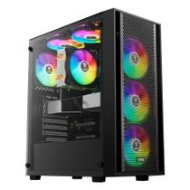 Gabinete Gamer Gamdias Aura GC2 Elite ARGB 4 Fans MidTower ATX Preto - AURA GC2 ELITE ARGB Gabinete Gamer Gamdias Aura GC2 Elite ARGB 4 Fans MidTower ATX Preto - AURA GC2 ELITE ARGB