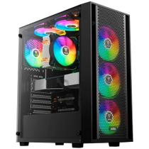 Gabinete Gamer Gamdias Aura GC2 Elite, Mid Tower, ARGB, ATX, Lateral em Vidro Temperado, Preto - AURA GC2 ELITE ARGB