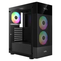 Gabinete Gamer Gamdias Aura GC5 ARGB 3 Fans 120mm MidTower Vidro Temperado Preto - Aura GC5 Gabinete Gamer Gamdias Aura GC5 ARGB 3 Fans 120mm MidTower Vidro Temperado Preto - Aura GC5