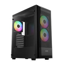 Gabinete Gamer Gamdias Aura GC6 Elite 3 Fans ARGB S/Fonte MidTower Preto