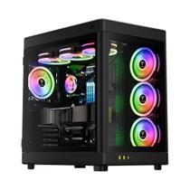Gabinete Gamer Gamdias Neso P1 B, Full Tower, ATX, Lateral em Vidro Temperado, Sem FANs, Preto - NESO P1 B