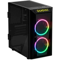 Gabinete Gamer Gamdias Talos E1 - Lateral e Frontal em Vidro Temperado - com 2 Coolers RGB