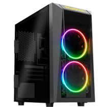 Gabinete Gamer Gamdias Talos E1 Mini Tower Vidro Preto Sem