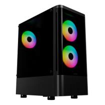 Gabinete Gamer Gamdias Talos E3 CG, Mid Tower, ARGB, ATX, Lateral em Vidro Temperado, Preto - TALOS E3 CG Gabinete Gamer Gamdias Talos E3 CG, Mid Tower, ARGB, ATX, Lateral em Vidro Temperado, Preto - TALOS E3 CG