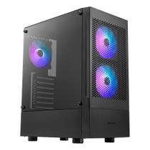 Gabinete Gamer Gamdias Talos E3 Mesh, Mid Tower, ARGB, ATX, Lateral em Vidro Temperado, Preto - TALOS E3 MESH
