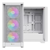 Gabinete Gamer Gamemax Defender Mini Tower USB Lateral Vidro Branco Gabinete Gamer Gamemax Defender Mini Tower USB Lateral Vidro Branco