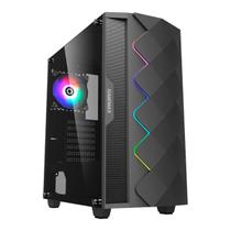 Gabinete Gamer Gamemax Diamond, Lateral em Vidro Temperado, 1 Fan LED RGB Incluso, USB 3.0, Preto