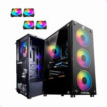 Gabinete Gamer Gb1749 Hayom Com 4 Fans Mid Tower