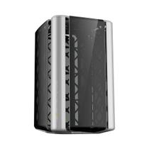 Gabinete Gamer Geometric Future Model 2, Mid Tower, ATX, Lateral em Vidro Temperado, Cinza - GEO-M2-GG