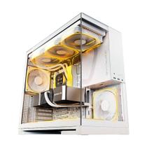 Gabinete Gamer Geometric Future Model 5, Mid Tower, ARGB, ATX, Lateral em Vidro, com 5 Fans, Branco - GEO-M5F-W
